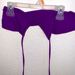 PURPLE WRAP BIKINI TOP
